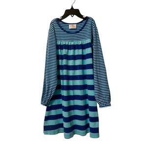 Hanna Andersson Blue Striped Dress